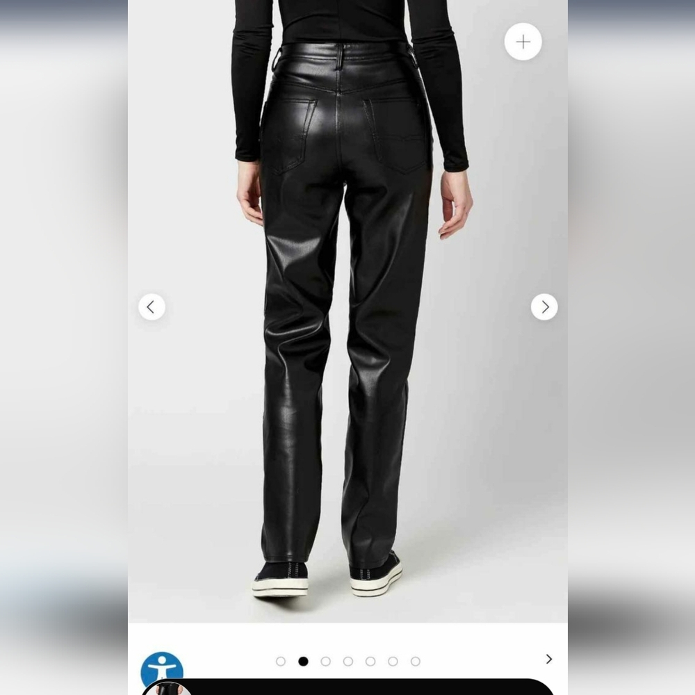 High rise pleather pants - Picture 4 of 11